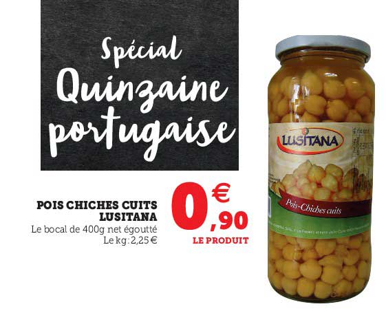 pois chiches cuits lusitana