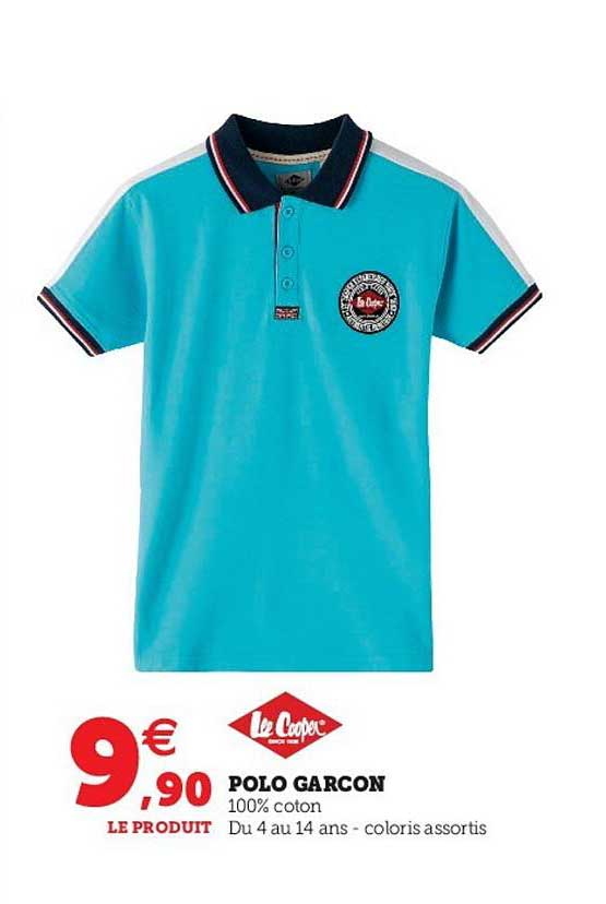 polo garçon lee cooper