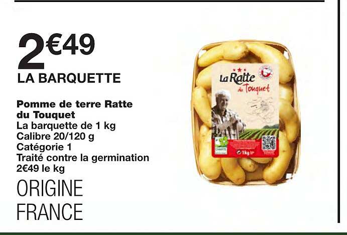 Pomme De Terre Ratte Du Touquet