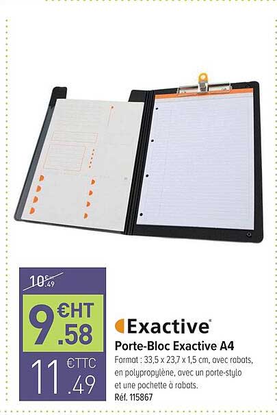 Porte-bloc Exactive A4
