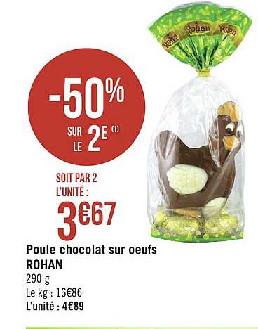 poule chocolat sur oeufs rohan