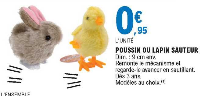 poussin ou lapin sauteur