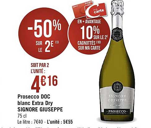 prosecco doc blanc extra dry signore giuseppe