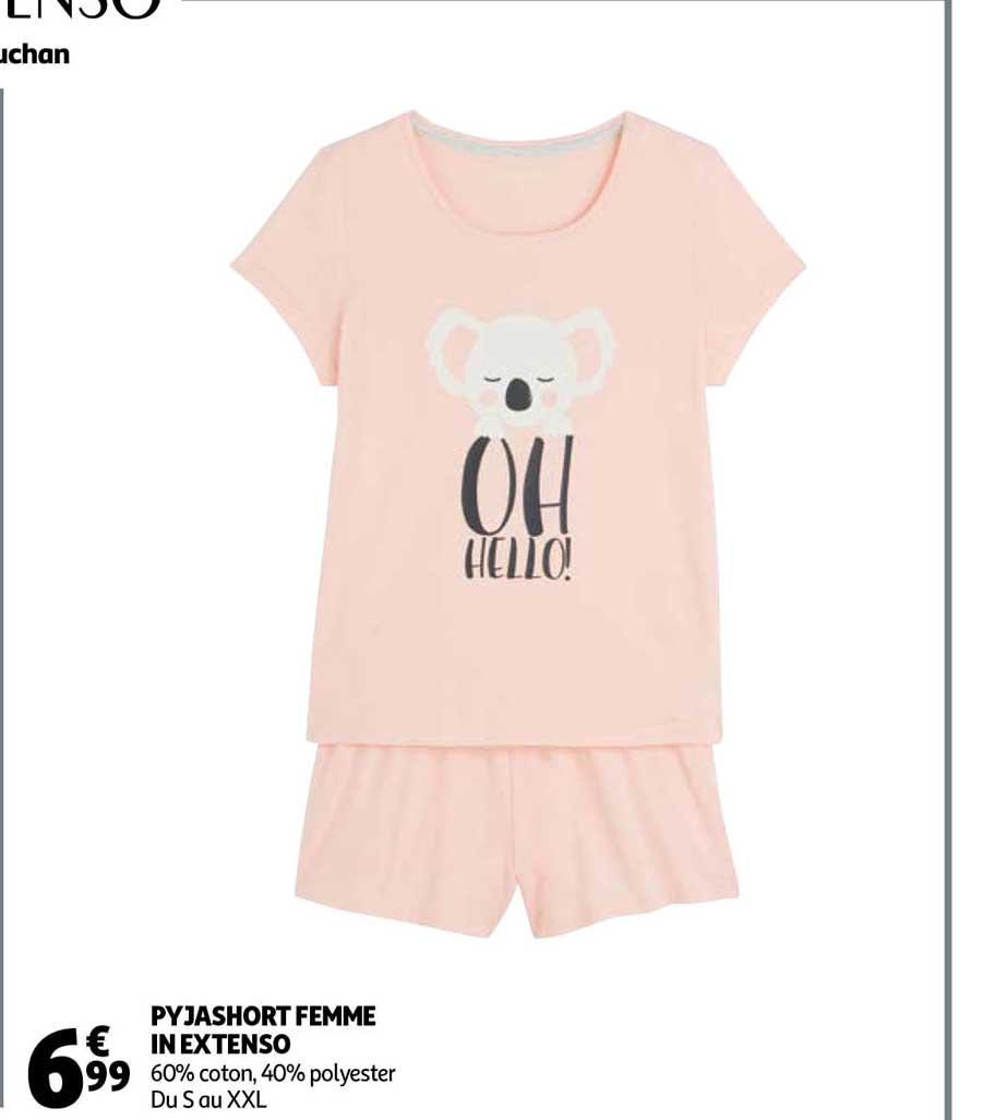 Pyjashort Femme In Extenso