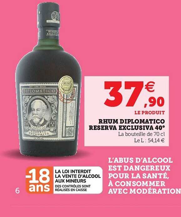 rhum diplomatico reserva exclusiva 40°