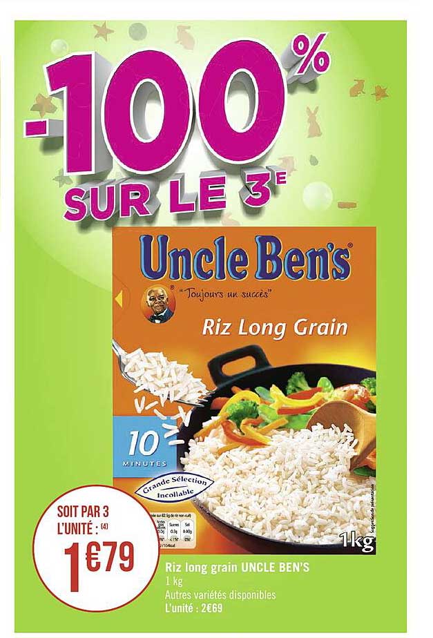 riz long grain uncle ben's
