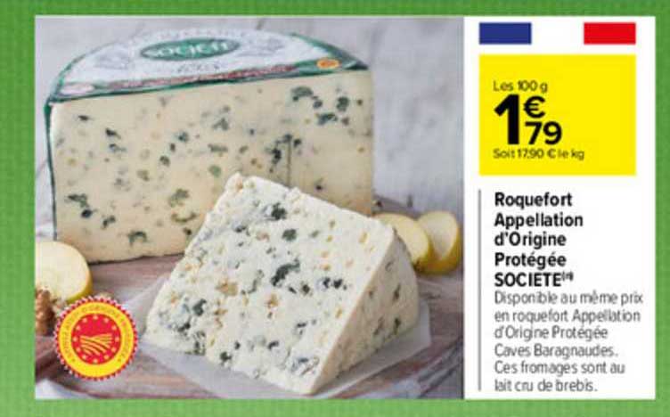 roquefort appellation d'origine protégée société