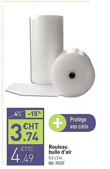 rouleau bulle d'air