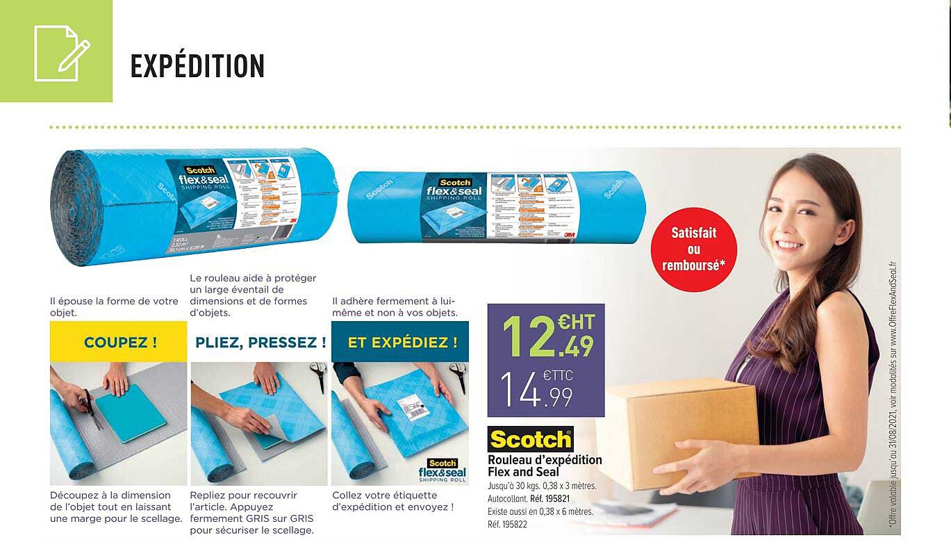 rouleau d'expédition flex and seal