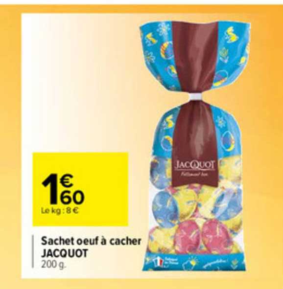 sachet œuf à cacher jacquot