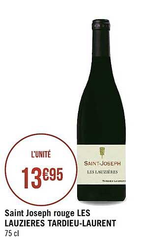 saint joseph rouge les lauzières tardieu-laurent