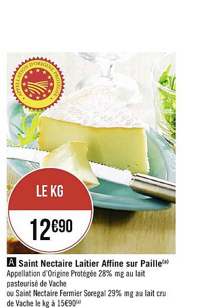 saint nectaire laitier affine sur paille