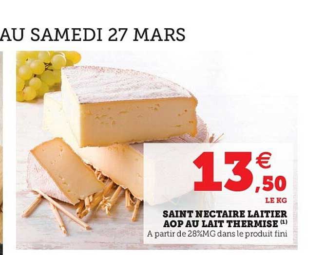 saint nectaire laitier aop au lait thermisé