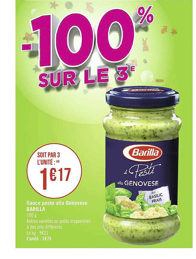 sauce pesto alla genovèse barilla