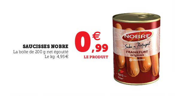 saucisses nobre