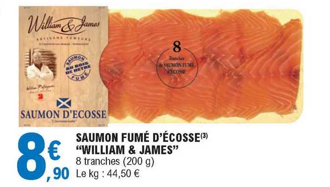 saumon fumé d'écosse "william & james"