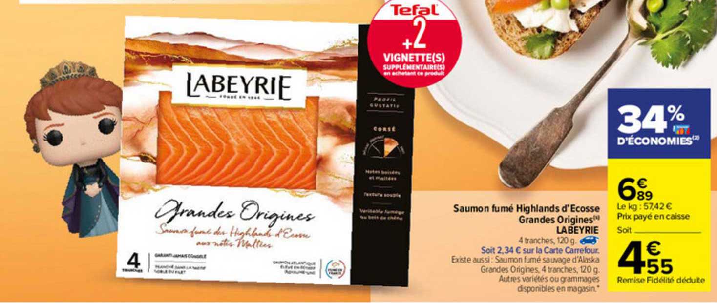 saumon fumé highlands d'écosse grandes origines labeyrie