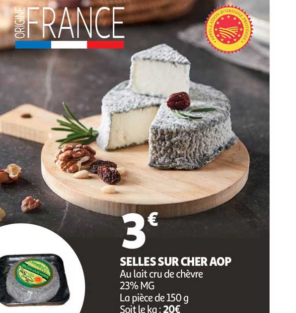 selles sur cher aop au lait cru de chèvre