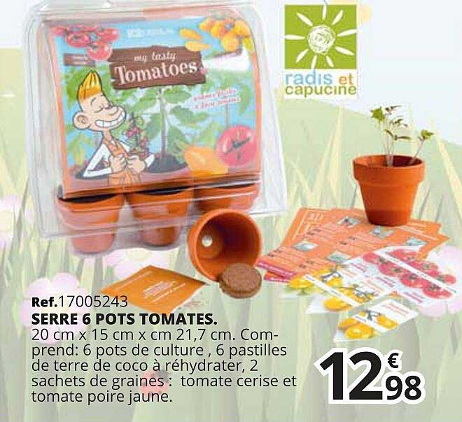 serre 6 pots tomates