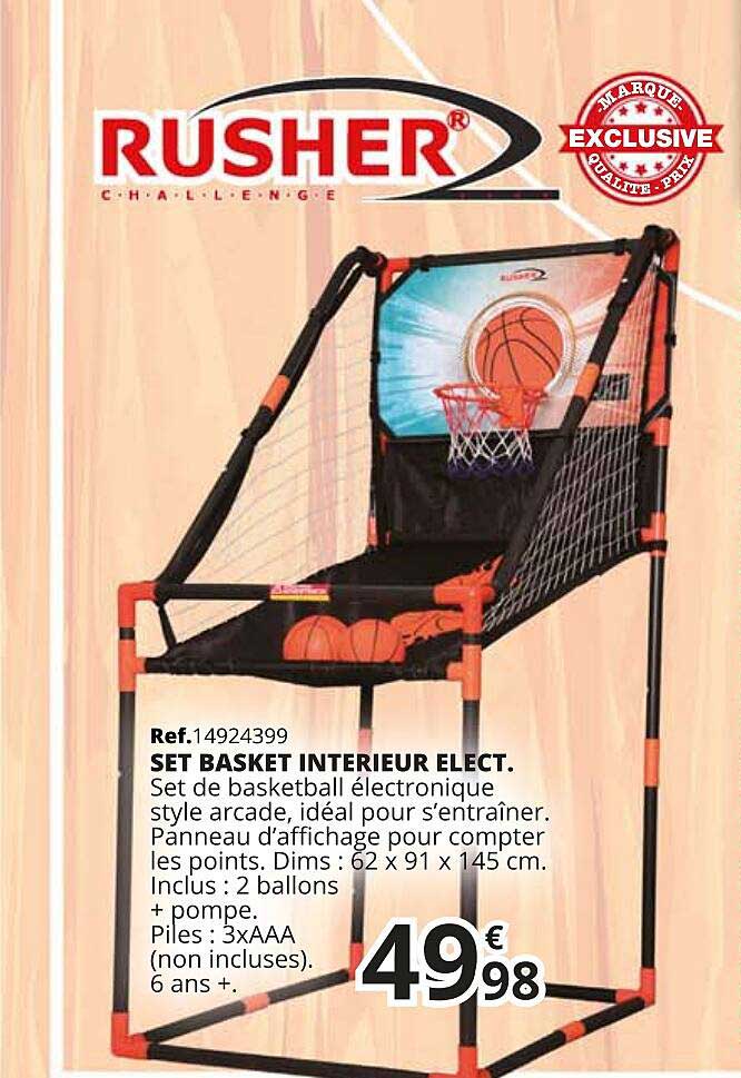 set basket intérieur elect. rusher