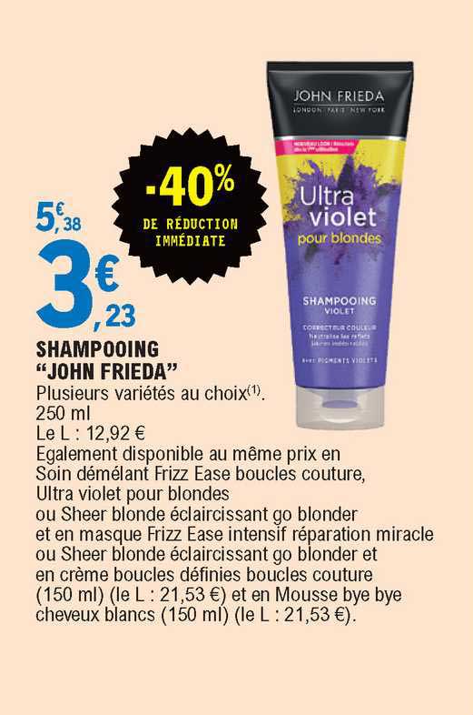 shampooing "john frieda"