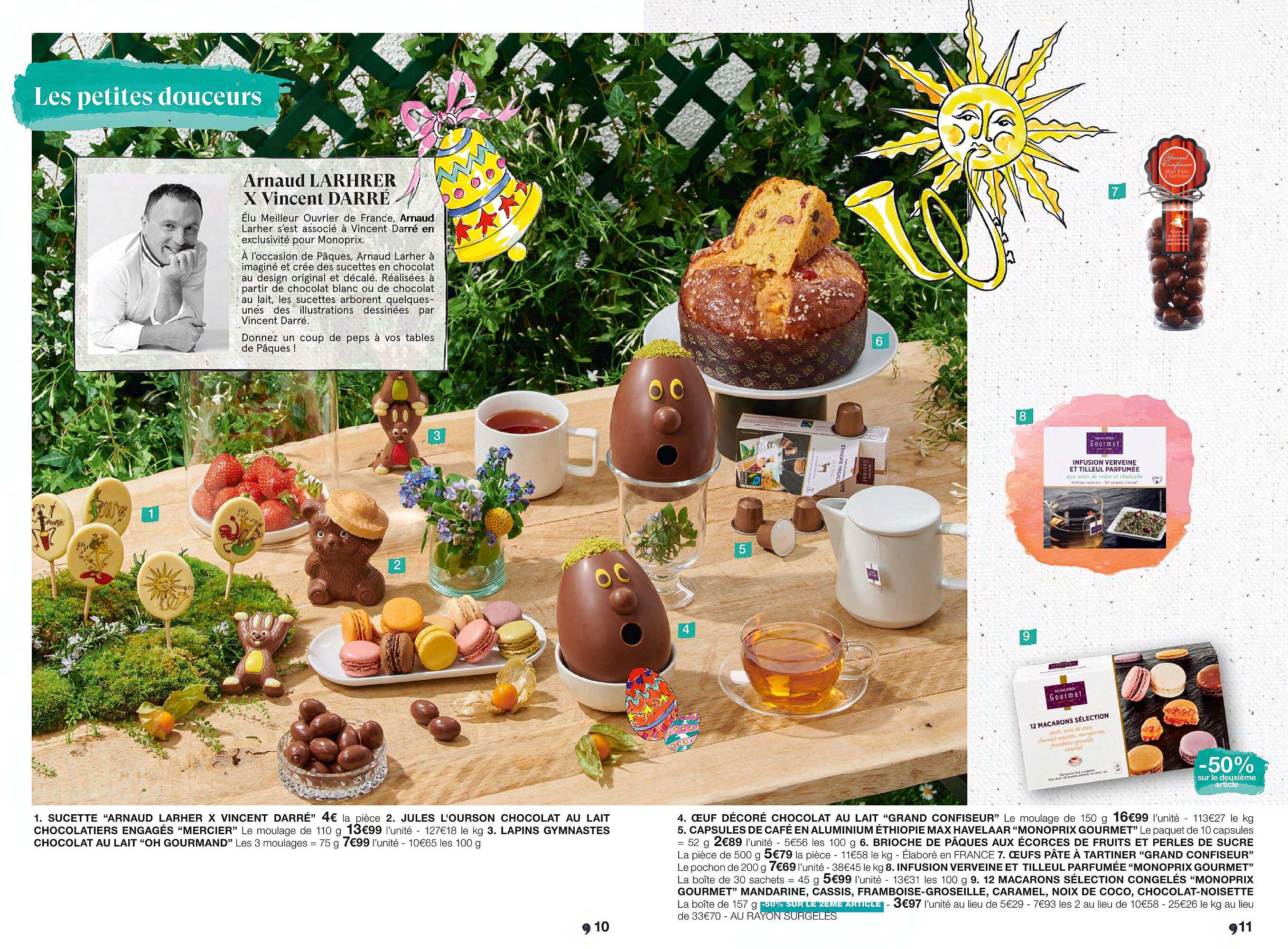 Sucette "arnaud Larher X Vincent Darré, Jules L'ourson Chocolat Au Lait Chocolatiers Engagés "mercier", Lapins Gymnastes, Chocolat Au Lait "oh Gourmand"