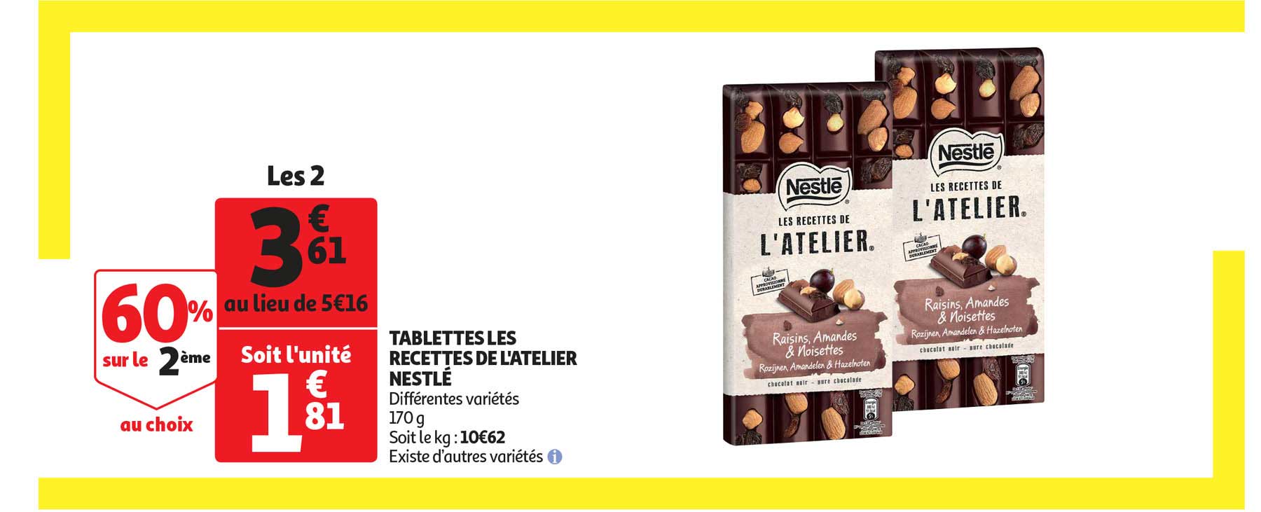 tablettes les recettes de l'atelier nestlé