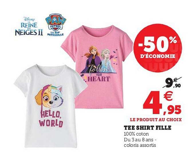 tee-shirt fille