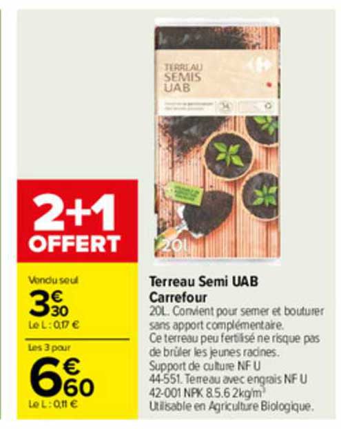 terreau semi uab carrefour