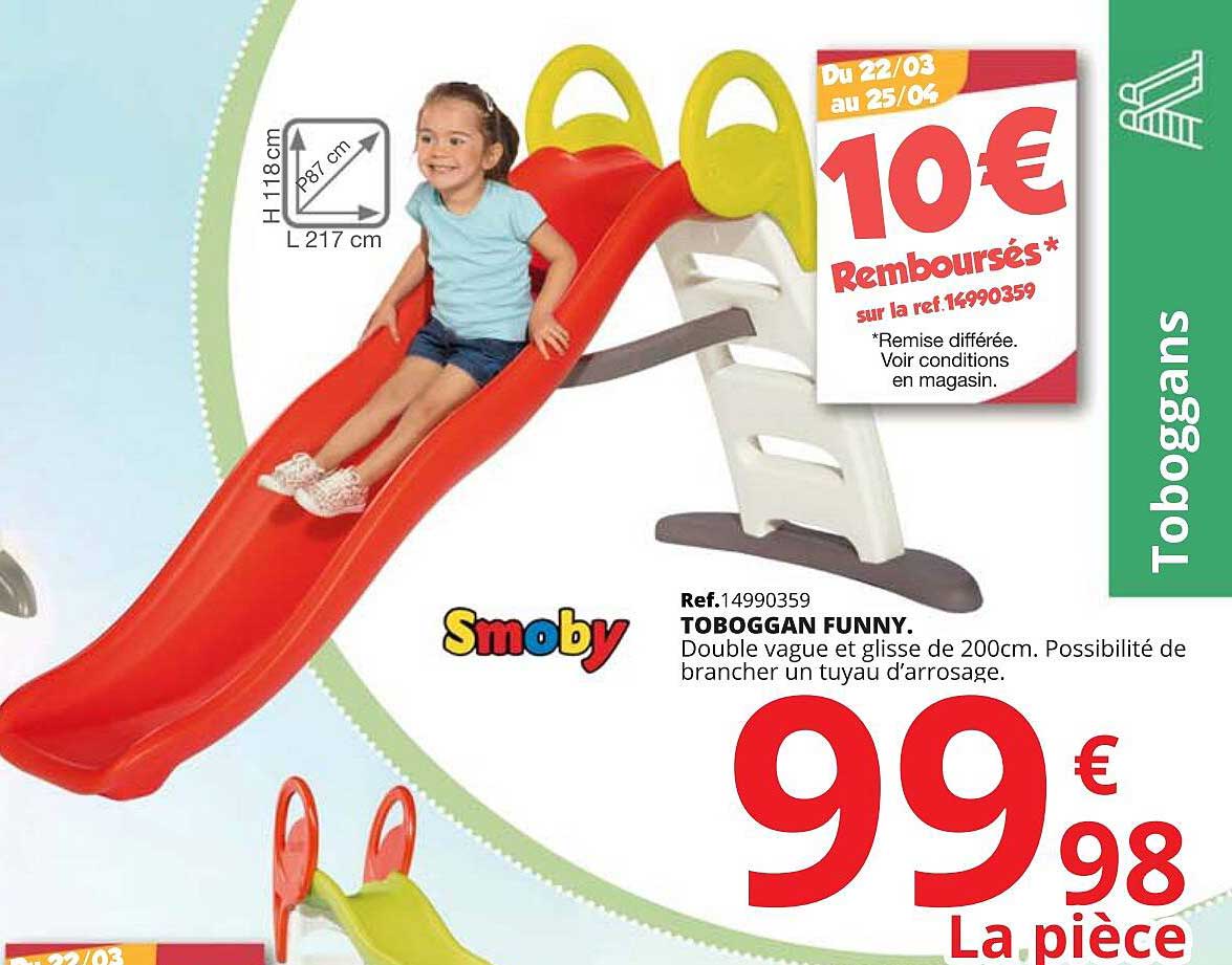 toboggan funny smoby