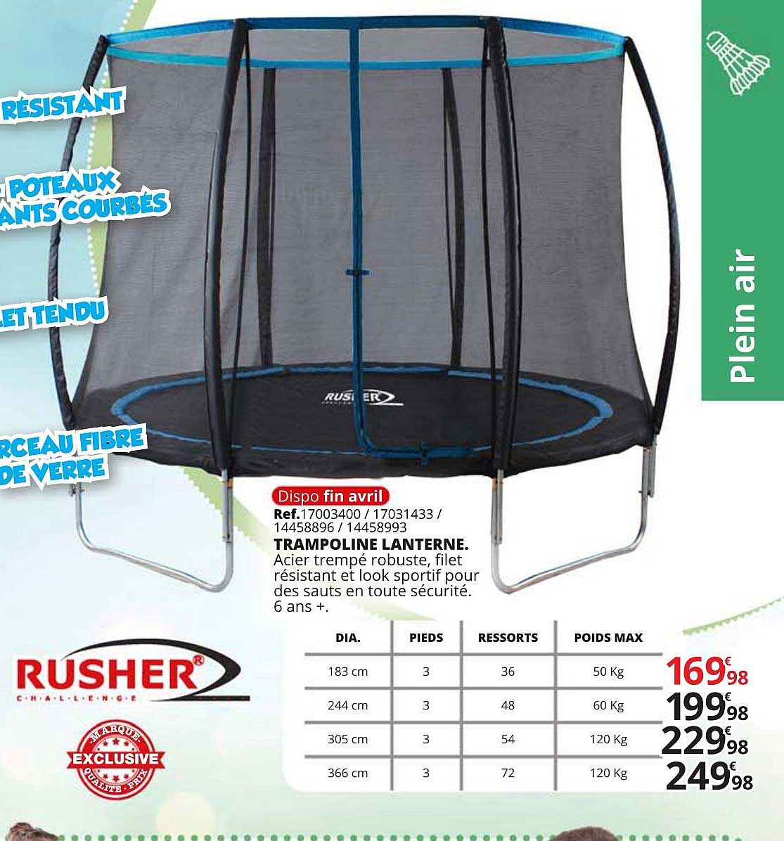 trampoline lanterne rusher