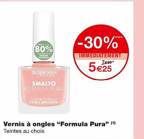 vernis à ongles "formula pura"