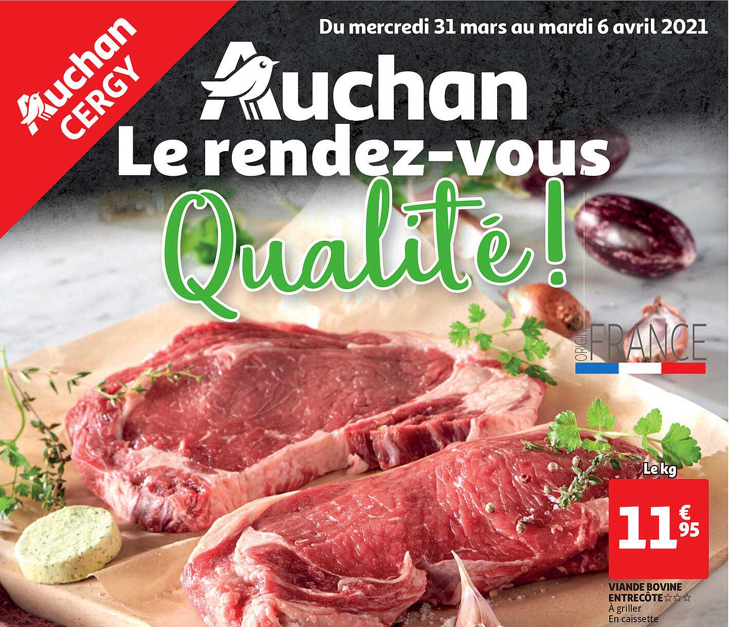 Viande Bovine : Entrecôte