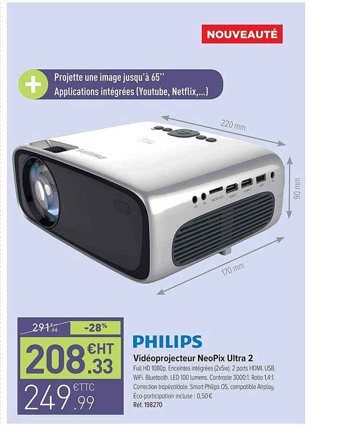 vidéoprojecteur niopix ultra 2 philips