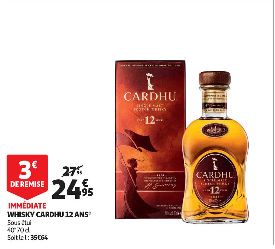 whisky cardhu 12 ans