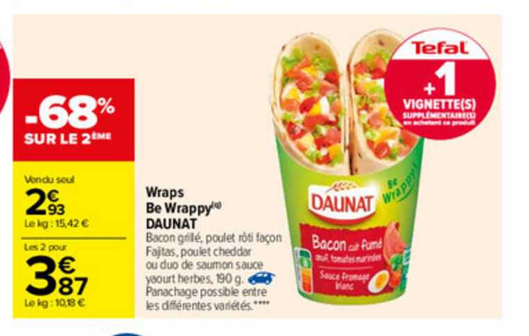 Wraps Be Wrappy Daunat