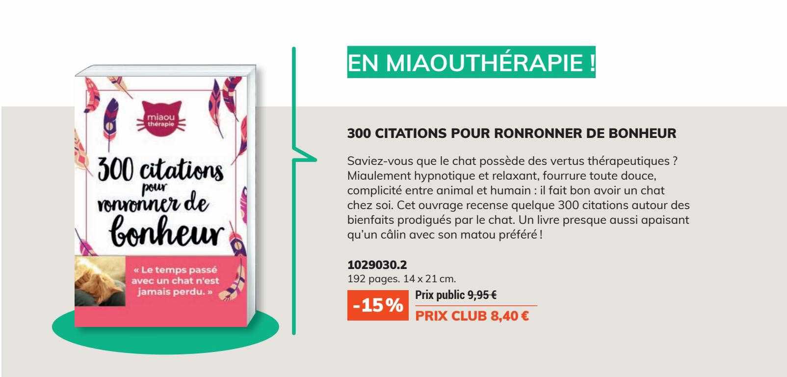 300 Citations Pour Ronronner De Bonheur