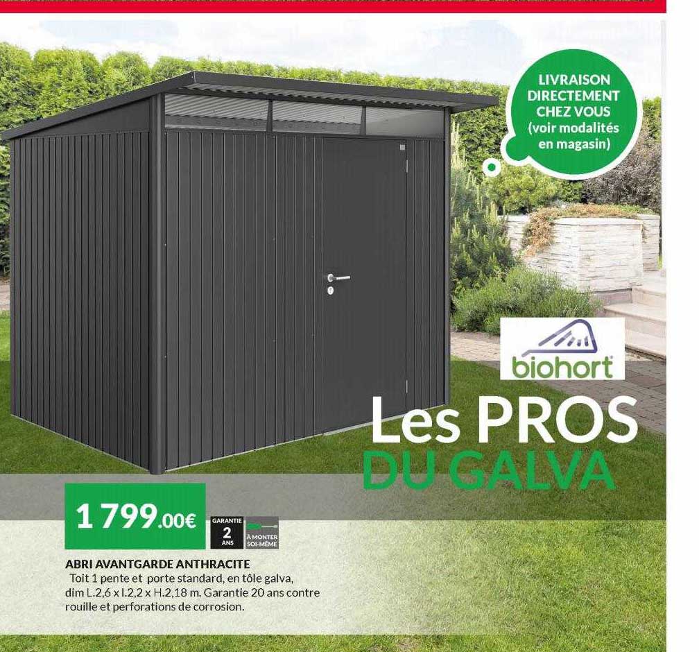 abri avant garde anthracite