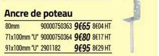 ancre de poteau