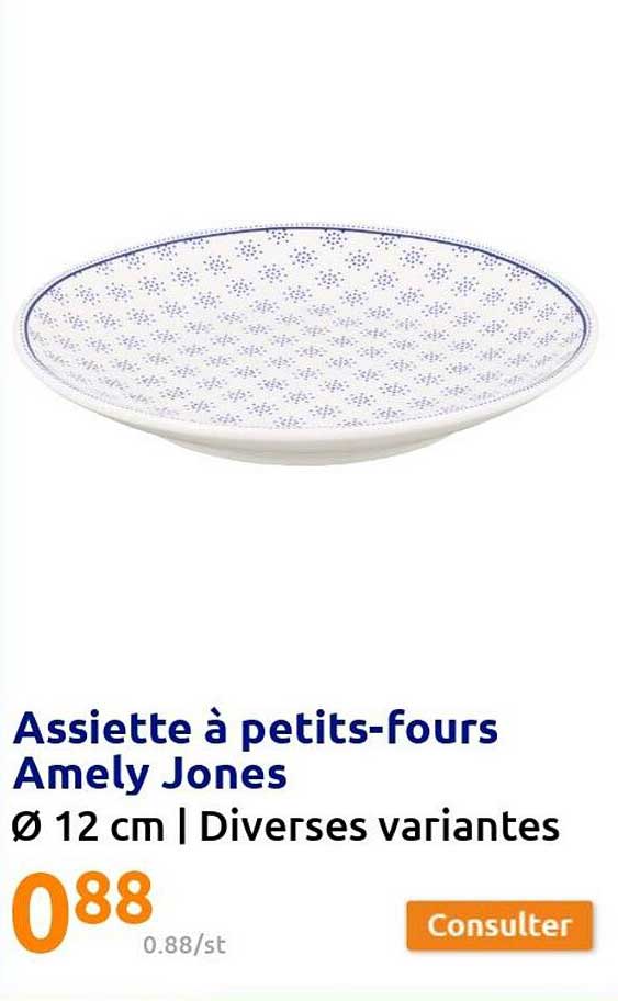 assiette à petits-fours amely jones
