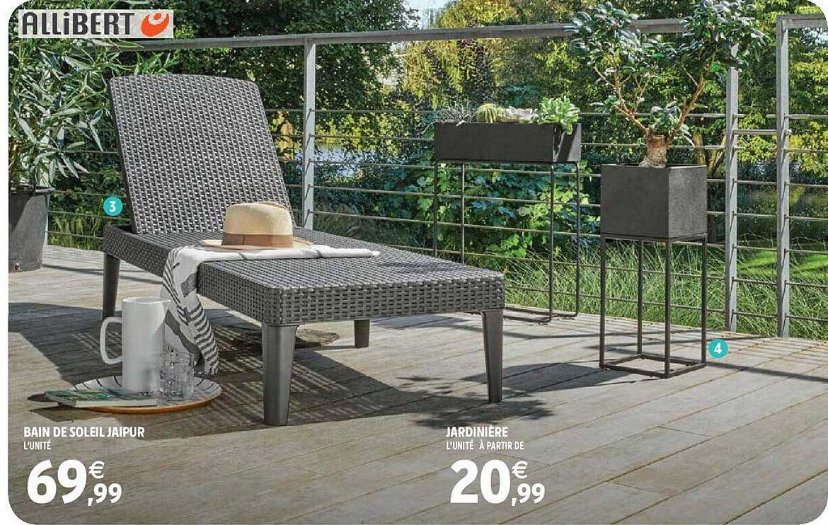 bain de soleil jaipur, jardinière allibert