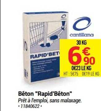 Béton "rapid'béton"