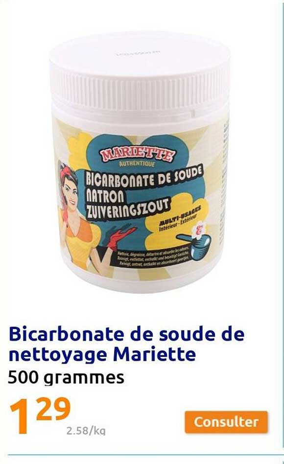Bicarbonate De Soude De Nettoyage Mariette