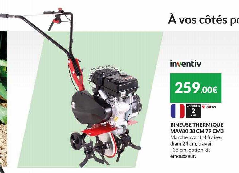 bineuse thermique mav80 cm 79 cm3