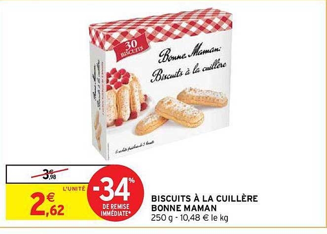 Biscuits à La Cuillère Bonne Maman -34% De Remise Immédiate