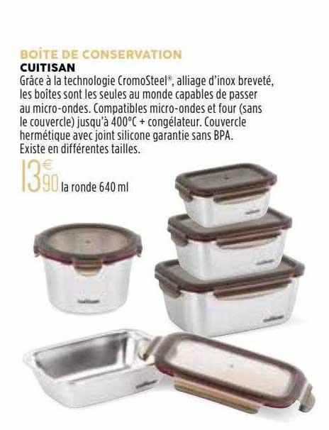 Boîte De Conservation Cuitisan