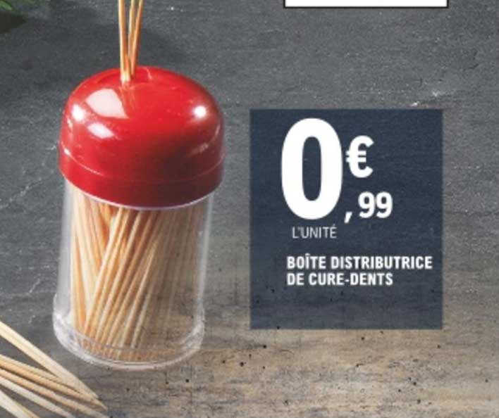 boîte distributrice de cure-dents