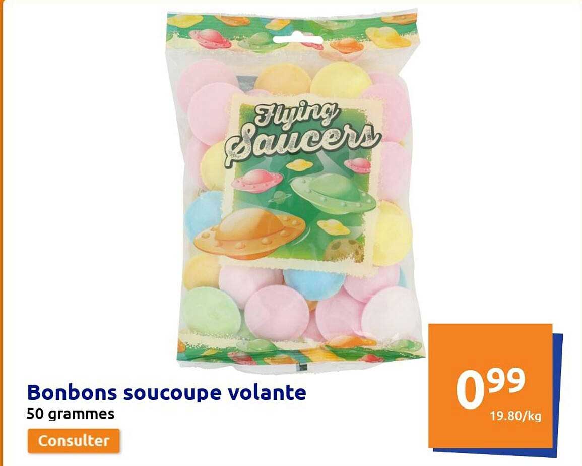 bonbons soucoupe volante