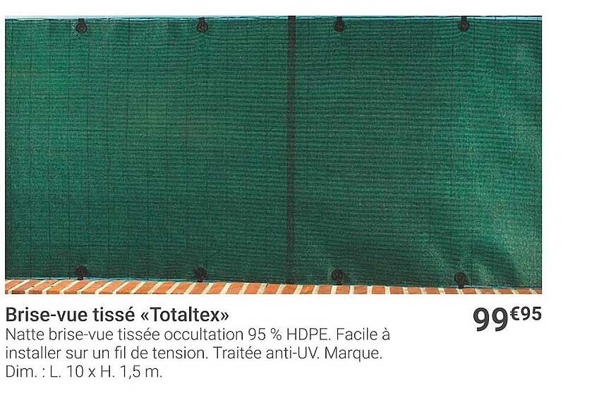 brise-vue tissé «totaltex»
