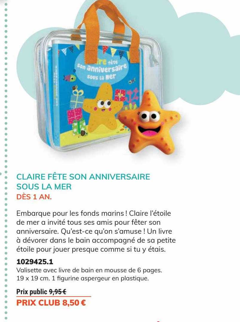 claire fête son anniversaire sous la mer